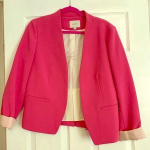 Pink open Loft blazer